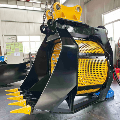 5 - 40 toneladas Excavador Sieve Balde Balde de triagem rotativo Com 800-1400 mm de diâmetro do tambor