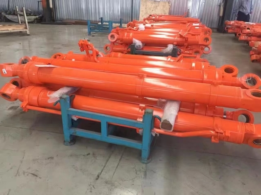 cilindro de óleo hidráulico de dupla / única ação para o porta-bolas de braço da escavadeira Hitachi