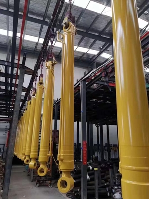 cilindro de óleo hidráulico de dupla / única ação para o porta-bolas de braço da escavadeira Hitachi