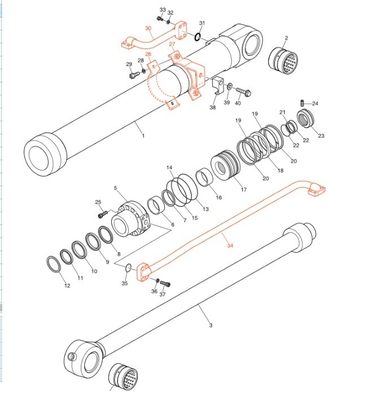 Distribuidor de sistemas hidráulicos para DX190-3B DX200-3B