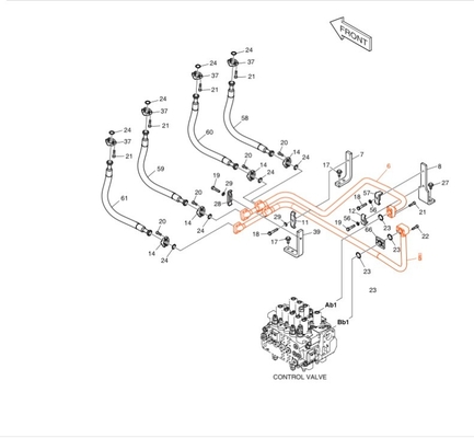 Distribuidor de sistemas hidráulicos para DX190-3B DX200-3B