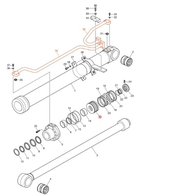 Distribuidor de sistemas hidráulicos para DX190-3B DX200-3B