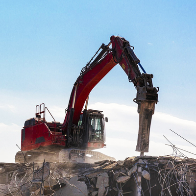 Instalação de um quebra-pedras para escavadeira de 13 toneladas 22 toneladas 26 toneladas Jcb/Hitachi, por pedido do cliente
