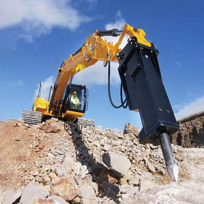 Excavadora de aço Peças de quebra de rocha hidráulica para carregador de direção de deslizamento Logotipo personalizado