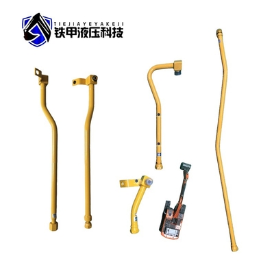 Trabalhos de construção PC60 Excavadora Tubo de ferro para sistema hidráulico Distribuidor Tubo de barragem